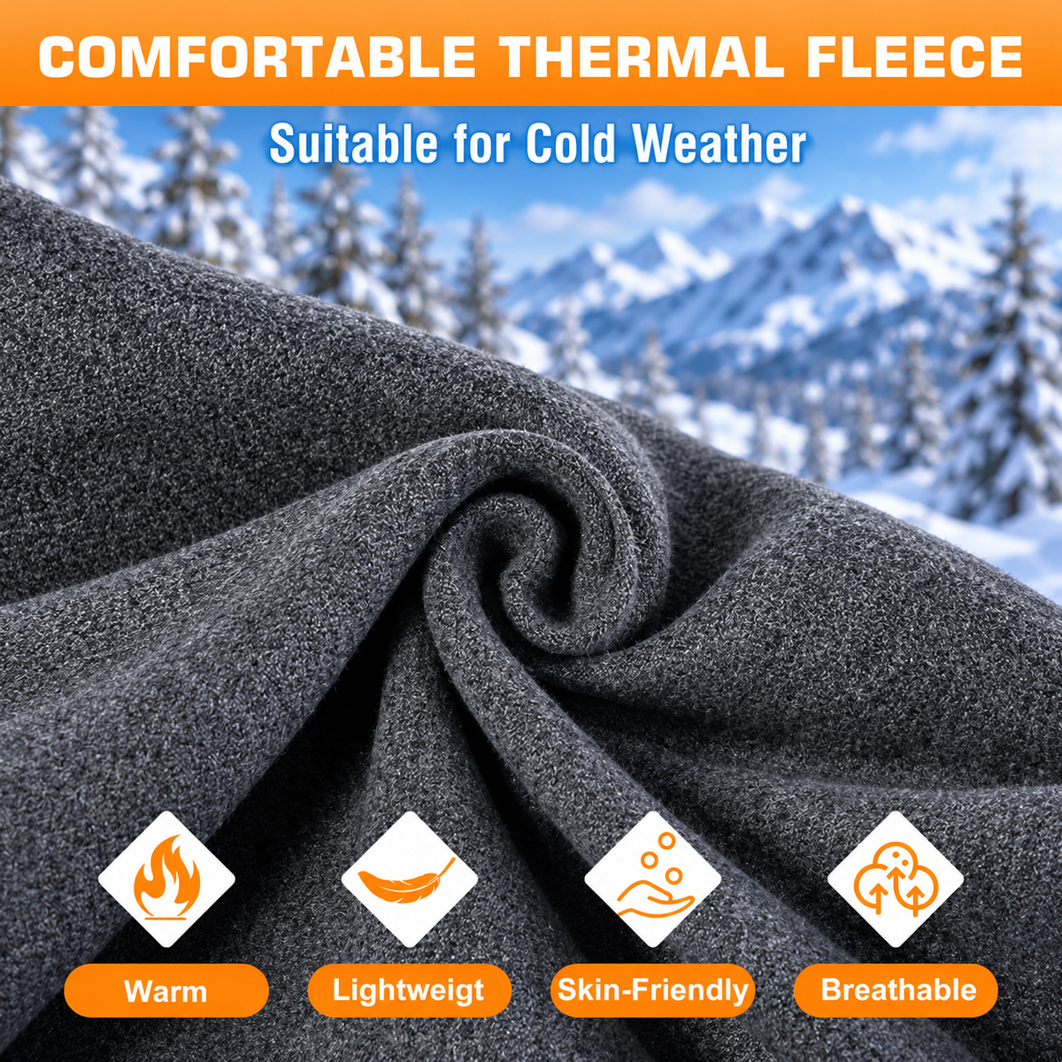 Fleece Neck Warmer – 4 Pack