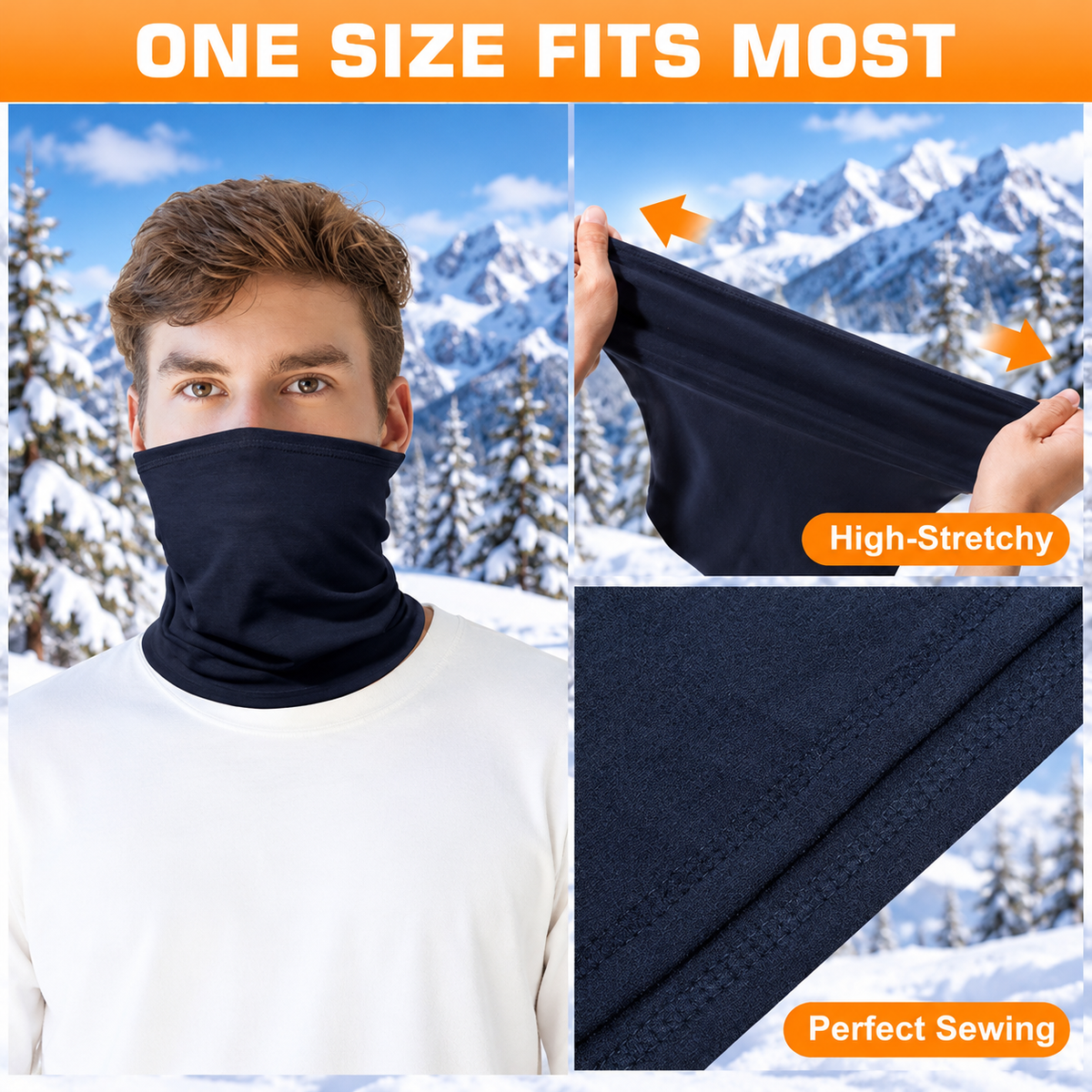 Fleece Neck Warmer – 4 Pack