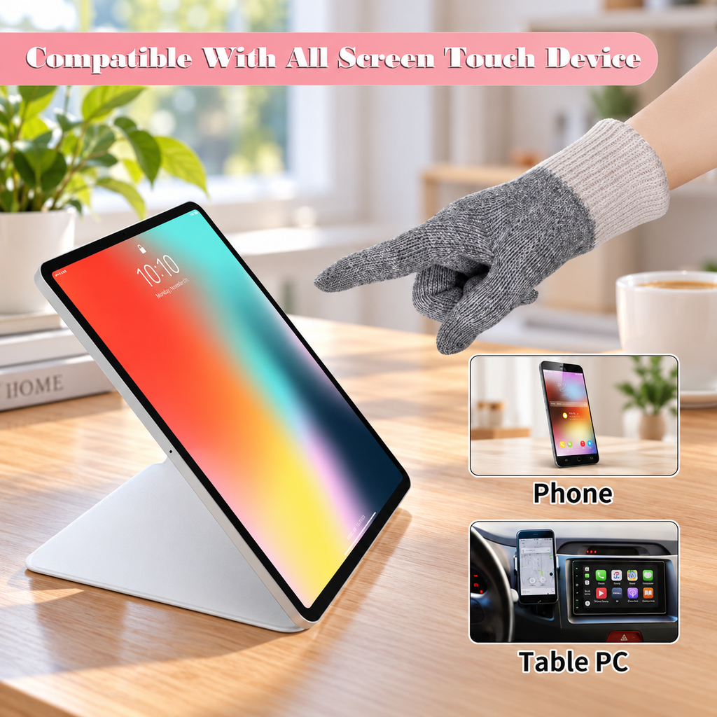 Women's Touchscreen Gloves – 3 Pairs